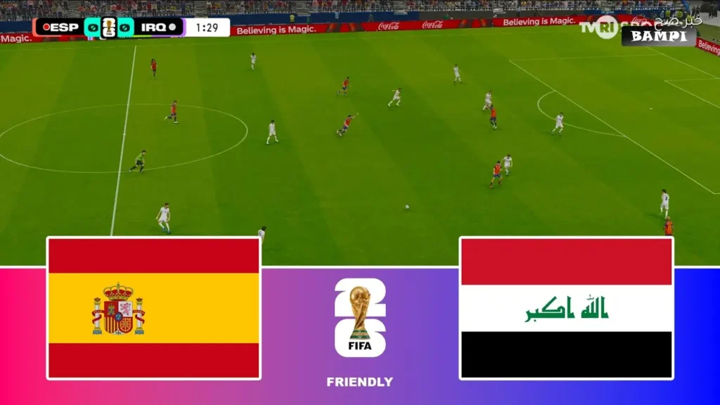 العراق يواجه إسبانيا في ودية قوية استعدادًا للمونديال 2026