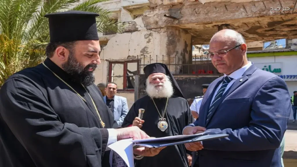 تفقد بابا الروم الأرثوذكس لموقع مستشفى البطريركية الجديد في الإسكندرية