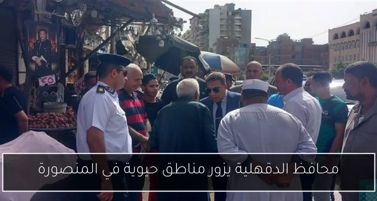 محافظ الدقهلية يزور مناطق حيوية في المنصورة