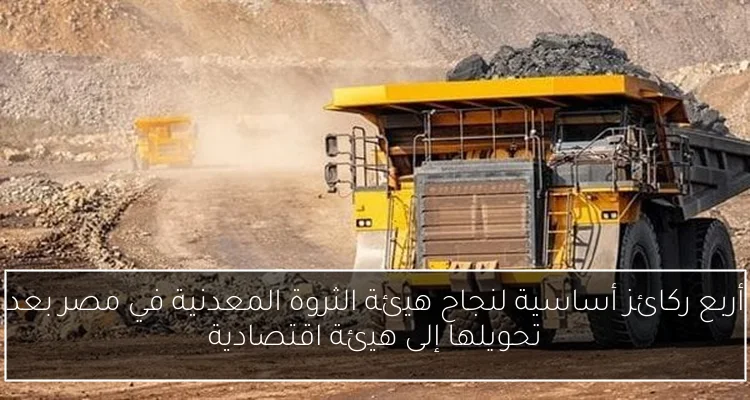 أربع ركائز أساسية لنجاح هيئة الثروة المعدنية في مصر بعد تحويلها إلى هيئة اقتصادية