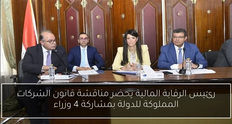 رئيس الرقابة المالية يحضر مناقشة قانون الشركات المملوكة للدولة بمشاركة 4 وزراء