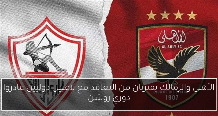 الأهلي والزمالك يقتربان من التعاقد مع لاعبين دوليين غادروا دوري روشن