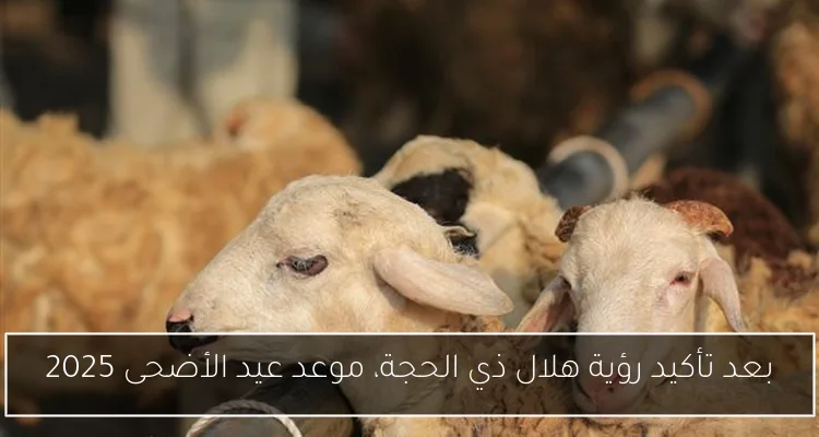 بعد تأكيد رؤية هلال ذي الحجة، موعد عيد الأضحى 2025