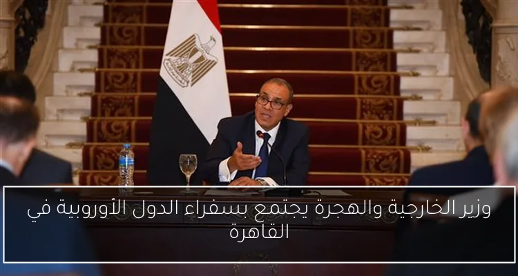 وزير الخارجية والهجرة يجتمع بسفراء الدول الأوروبية في القاهرة