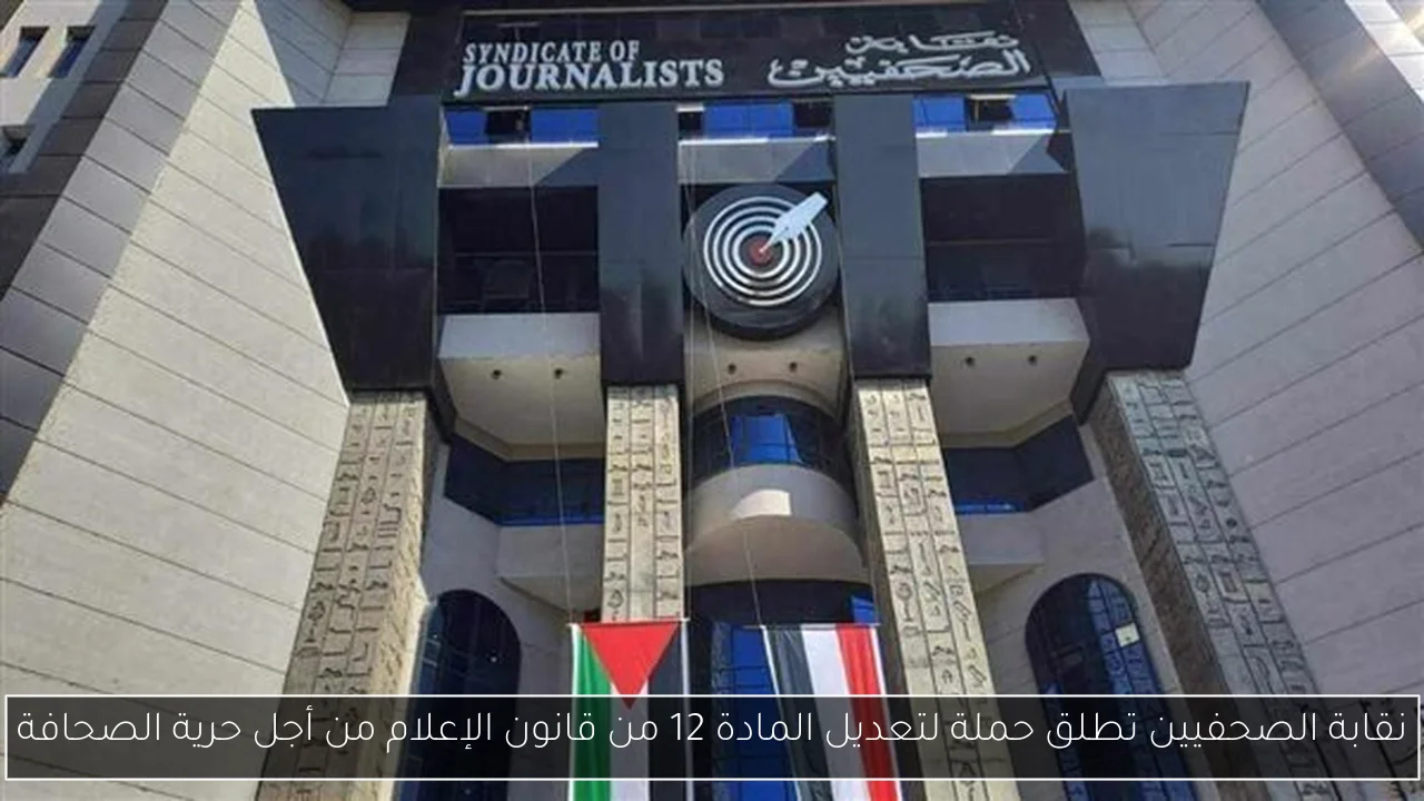 نقابة الصحفيين تطلق حملة لتعديل المادة 12 من قانون الإعلام من أجل حرية الصحافة