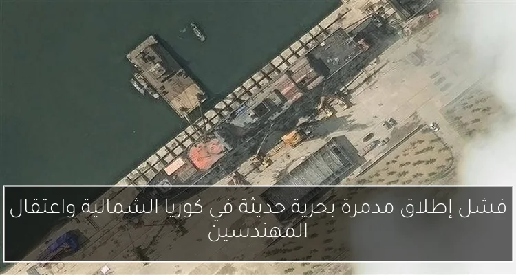 فشل إطلاق مدمرة بحرية حديثة في كوريا الشمالية واعتقال المهندسين