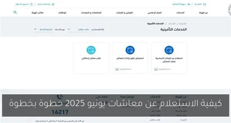 كيفية الاستعلام عن معاشات يونيو 2025 خطوة بخطوة