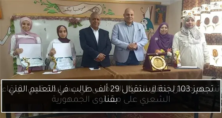 تجهيز 103 لجنة لاستقبال 29 ألف طالب في التعليم الفني بقنا