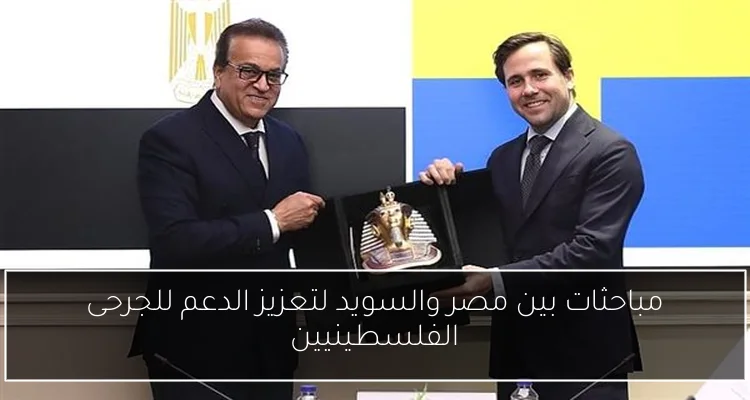 مباحثات بين مصر والسويد لتعزيز الدعم للجرحى الفلسطينيين