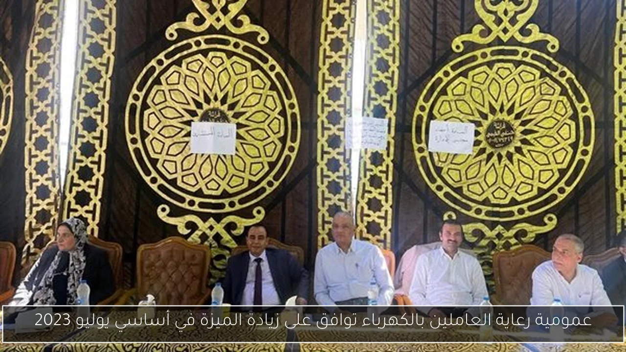 عمومية رعاية العاملين بالكهرباء توافق على زيادة الميزة في أساسي يوليو 2023
