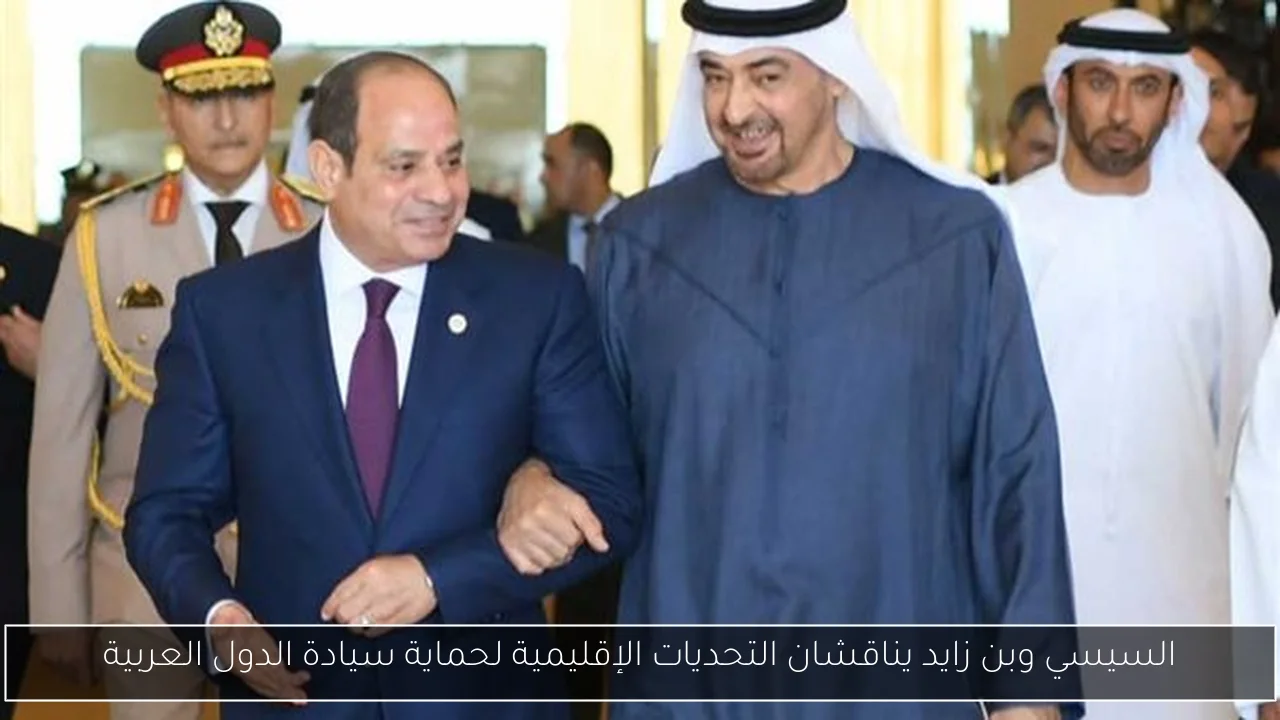 السيسي وبن زايد يناقشان التحديات الإقليمية لحماية سيادة الدول العربية