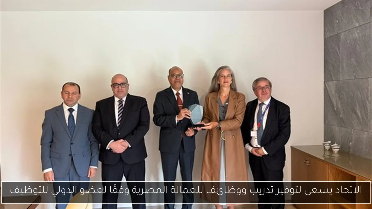 الاتحاد يسعى لتوفير تدريب ووظائف للعمالة المصرية وفقًا لعضو الدولي للتوظيف