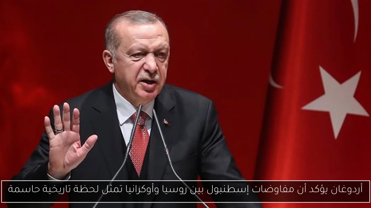 أردوغان يؤكد أن مفاوضات إسطنبول بين روسيا وأوكرانيا تمثل لحظة تاريخية حاسمة