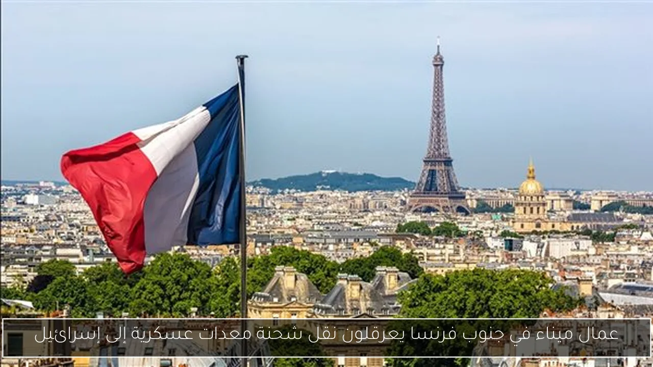 عمال ميناء في جنوب فرنسا يعرقلون نقل شحنة معدات عسكرية إلى إسرائيل