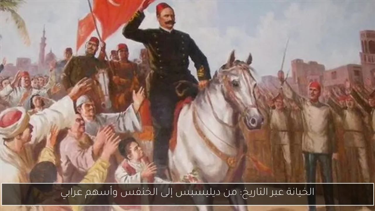الخيانة عبر التاريخ: من ديليسبس إلى الخنفس وأسهم عرابي