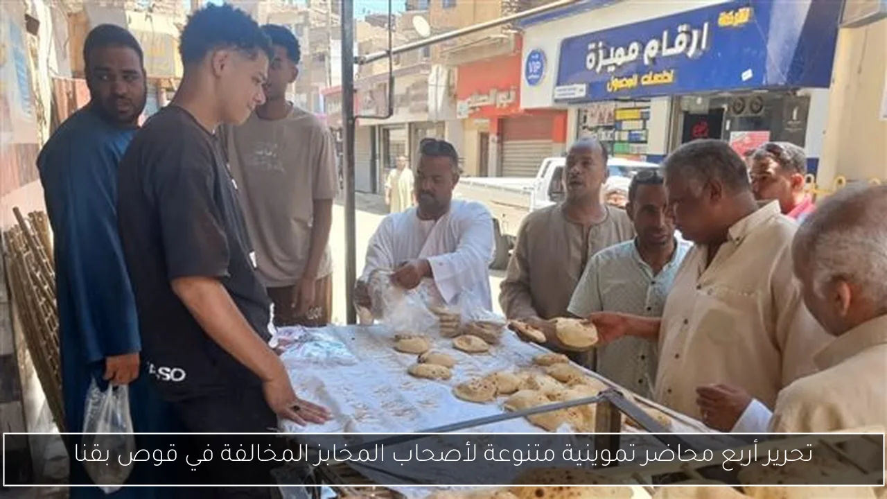 تحرير أربع محاضر تموينية متنوعة لأصحاب المخابز المخالفة في قوص بقنا