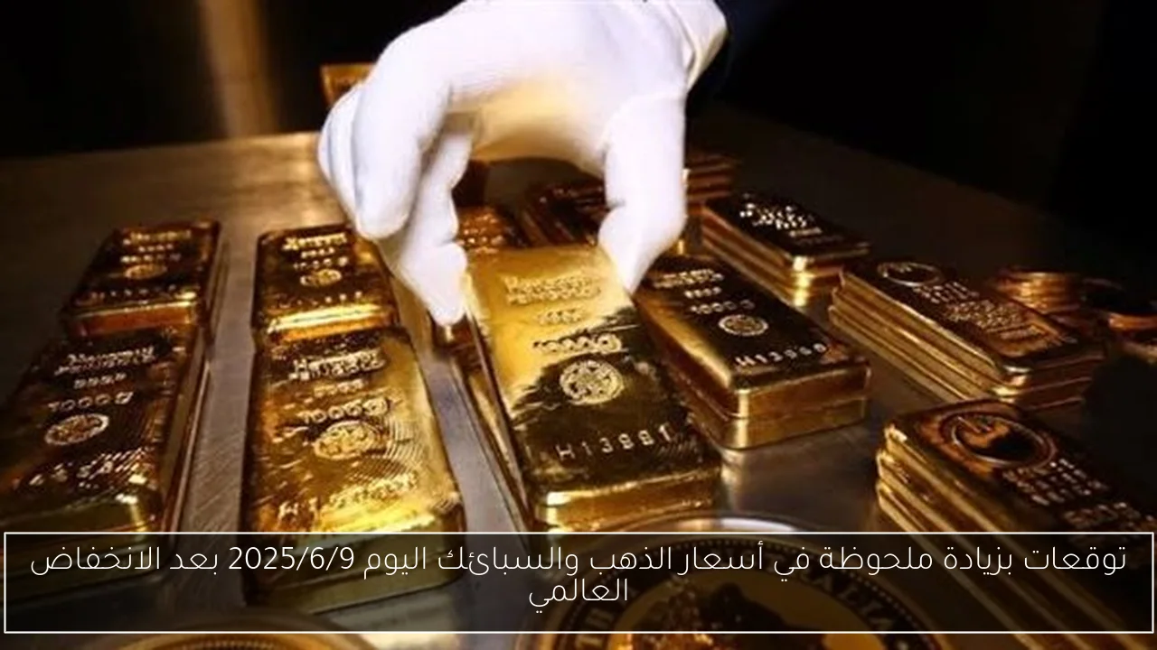 توقعات بزيادة ملحوظة في أسعار الذهب والسبائك اليوم 2025/6/9 بعد الانخفاض العالمي