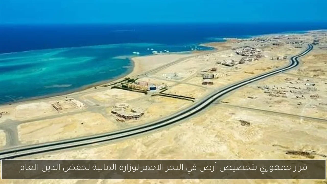 قرار جمهوري بتخصيص أرض في البحر الأحمر لوزارة المالية لخفض الدين العام