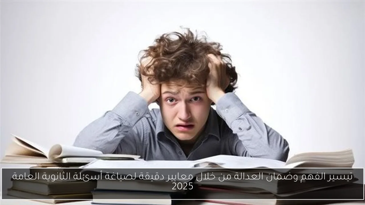 تيسير الفهم وضمان العدالة من خلال معايير دقيقة لصياغة أسئلة الثانوية العامة 2025