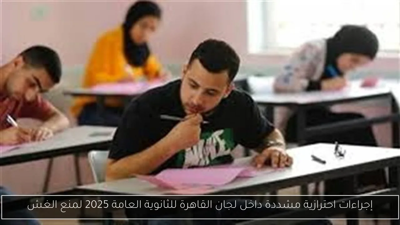 إجراءات احترازية مشددة داخل لجان القاهرة للثانوية العامة 2025 لمنع الغش
