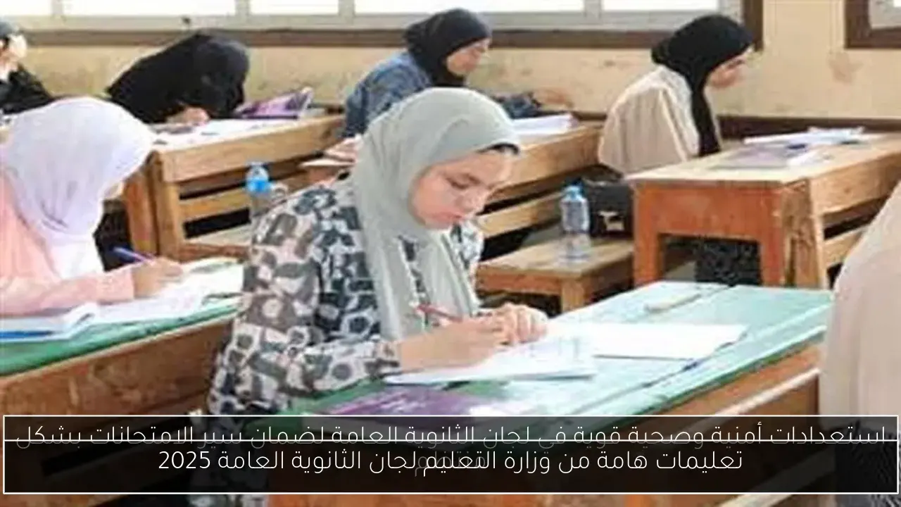 تعليمات هامة من وزارة التعليم لجان الثانوية العامة 2025