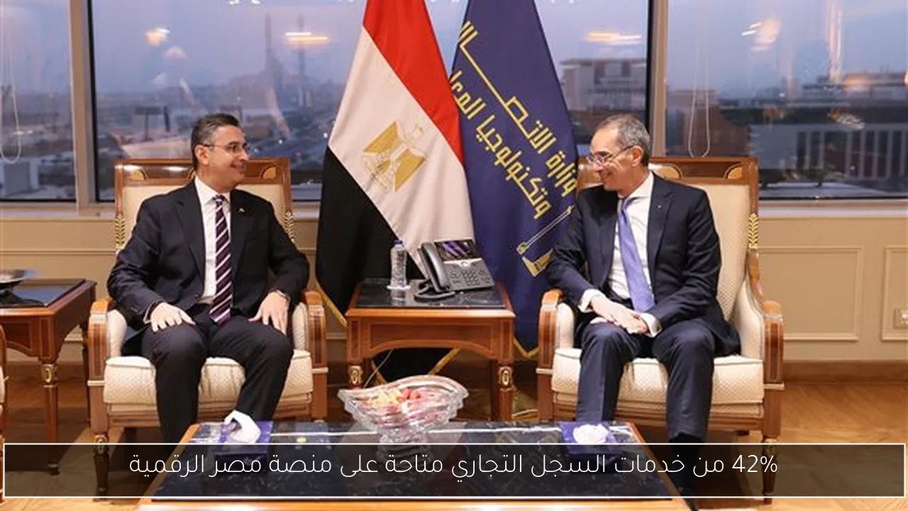 42% من خدمات السجل التجاري متاحة على منصة مصر الرقمية