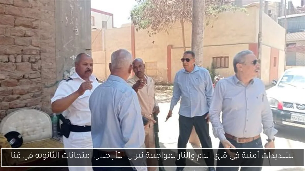 تشديدات أمنية في قرى الدم والنار لمواجهة نيران الثأر خلال امتحانات الثانوية في قنا