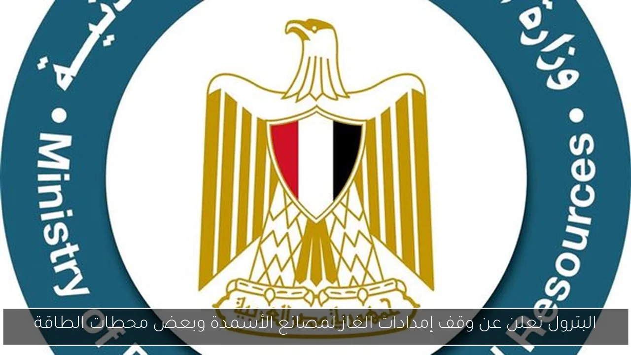 البترول تعلن عن وقف إمدادات الغاز لمصانع الأسمدة وبعض محطات الطاقة
