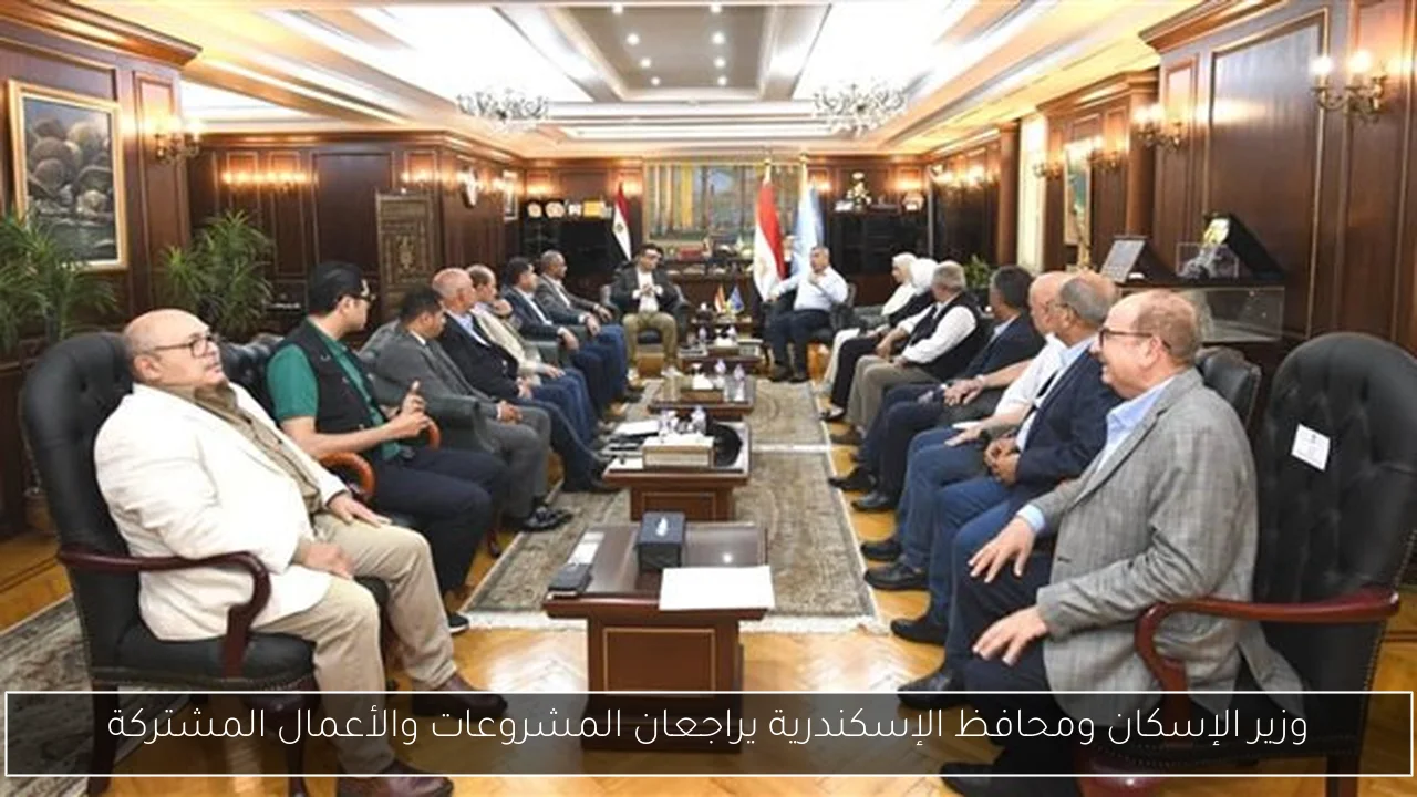 وزير الإسكان ومحافظ الإسكندرية يراجعان المشروعات والأعمال المشتركة