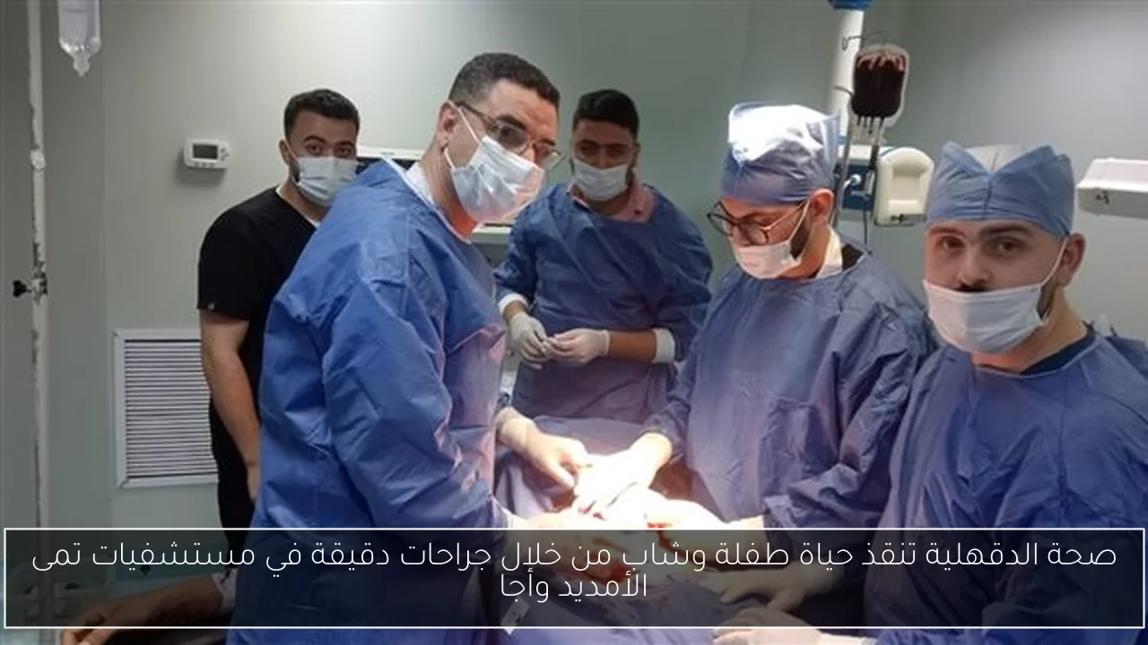 صحة الدقهلية تنقذ حياة طفلة وشاب من خلال جراحات دقيقة في مستشفيات تمى الأمديد وأجا