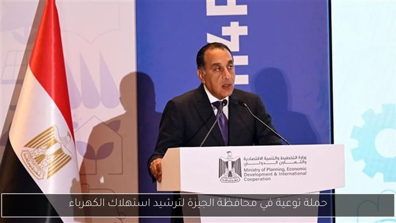 حملة توعية في محافظة الجيزة لترشيد استهلاك الكهرباء