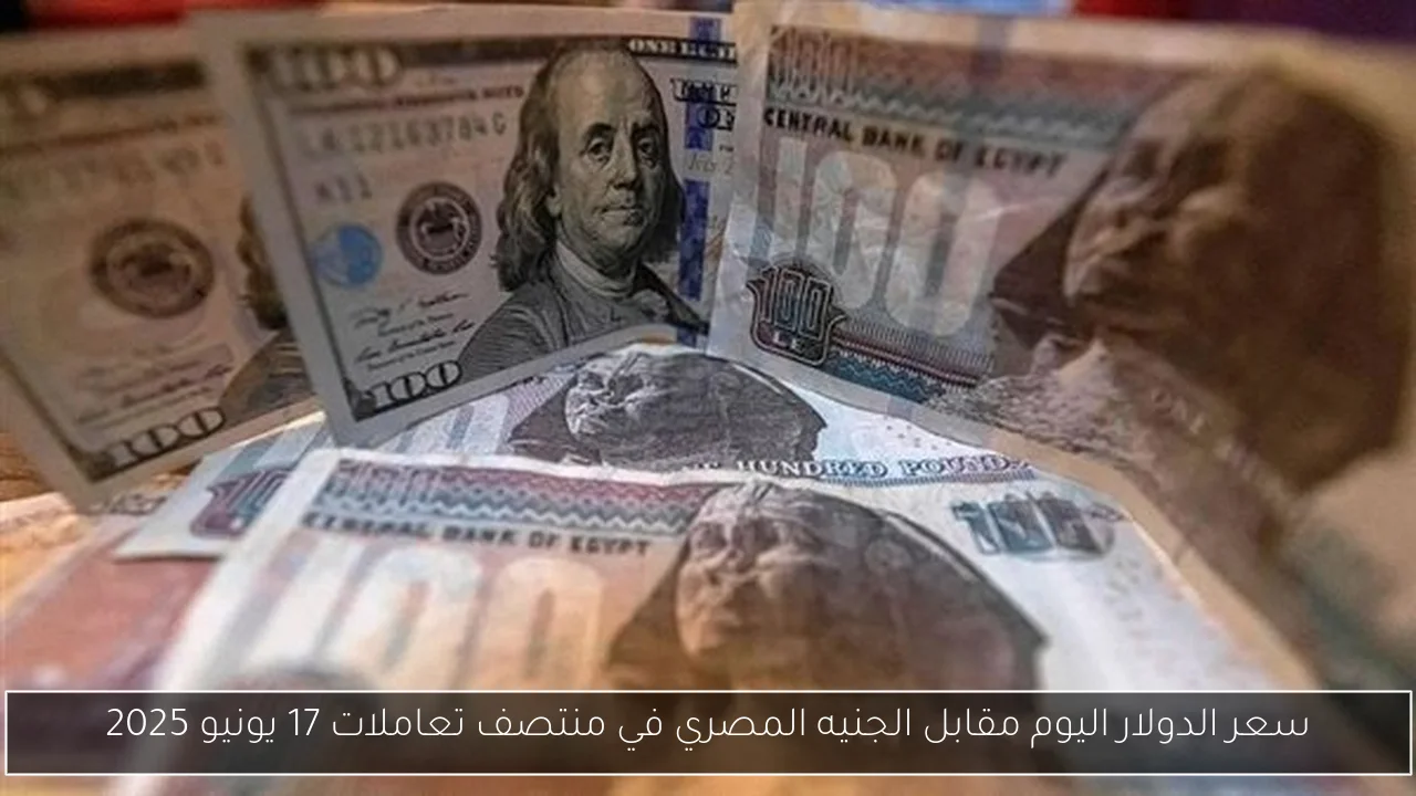 سعر الدولار اليوم مقابل الجنيه المصري في منتصف تعاملات 17 يونيو 2025