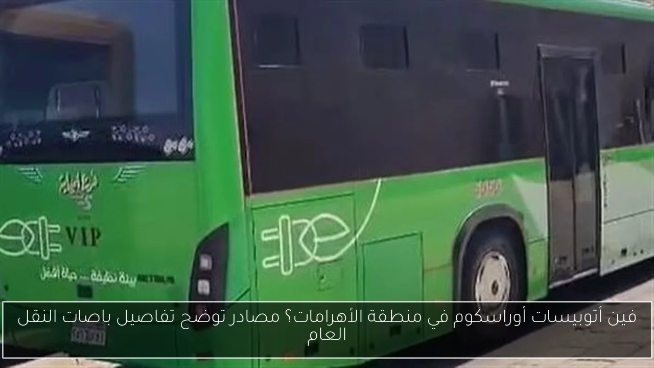 فين أتوبيسات أوراسكوم في منطقة الأهرامات؟ مصادر توضح تفاصيل باصات النقل العام