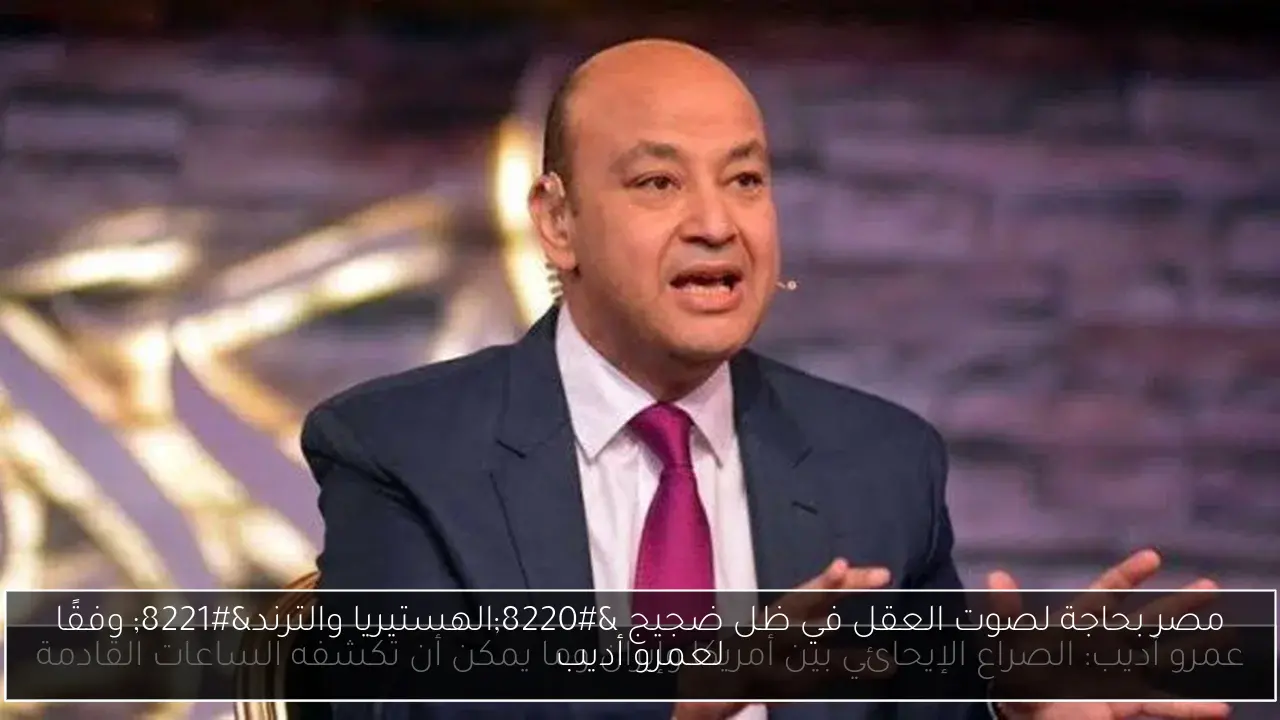 مصر بحاجة لصوت العقل في ظل ضجيج “الهستيريا والترند” وفقًا لعمرو أديب