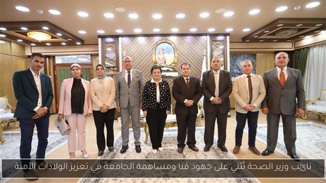 نائب وزير الصحة تُثني على جهود قنا ومساهمة الجامعة في تعزيز الولادات الآمنة