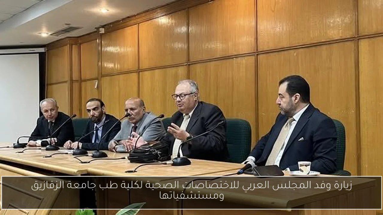 زيارة وفد المجلس العربي للاختصاصات الصحية لكلية طب جامعة الزقازيق ومستشفياتها