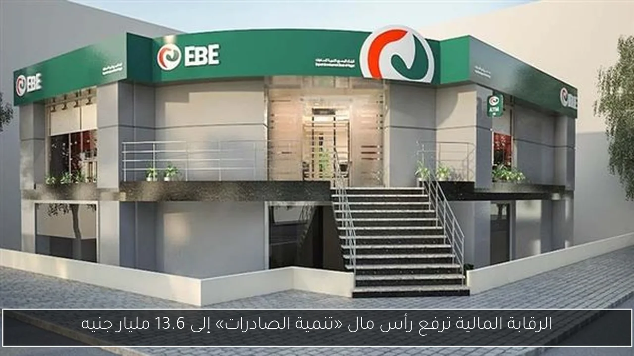 الرقابة المالية ترفع رأس مال «تنمية الصادرات» إلى 13.6 مليار جنيه