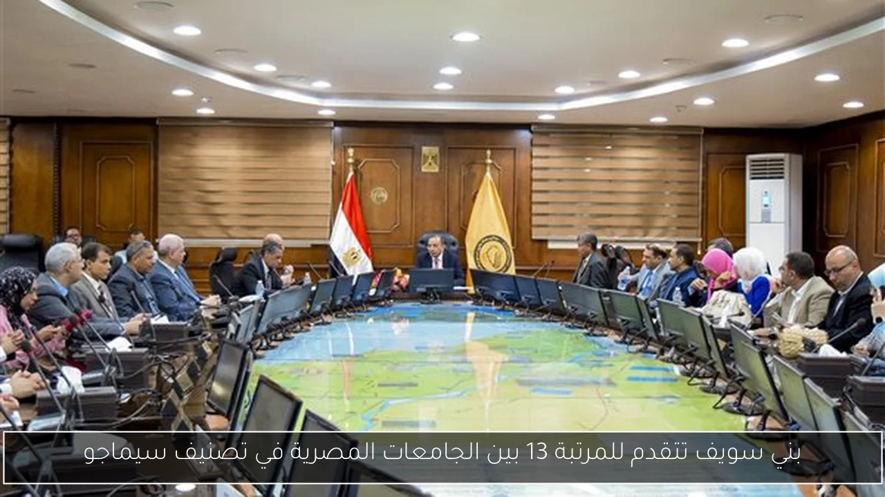 بني سويف تتقدم للمرتبة 13 بين الجامعات المصرية في تصنيف سيماجو