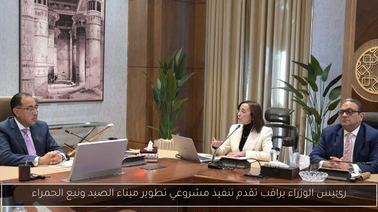 رئيس الوزراء يراقب تقدم تنفيذ مشروعي تطوير ميناء الصيد ونبع الحمراء