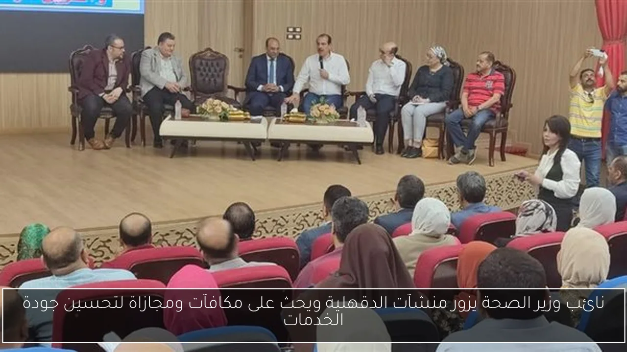 نائب وزير الصحة يزور منشآت الدقهلية ويحث على مكافآت ومجازاة لتحسين جودة الخدمات