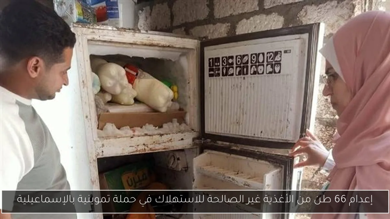 إعدام 66 طن من الأغذية غير الصالحة للاستهلاك في حملة تموينية بالإسماعيلية