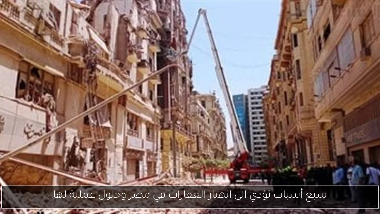 سبع أسباب تؤدي إلى انهيار العقارات في مصر وحلول عملية لها