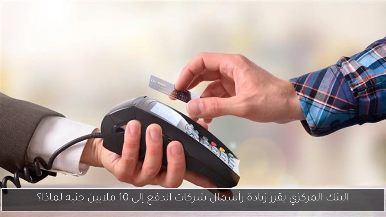 البنك المركزي يقرر زيادة رأسمال شركات الدفع إلى 10 ملايين جنيه لماذا؟