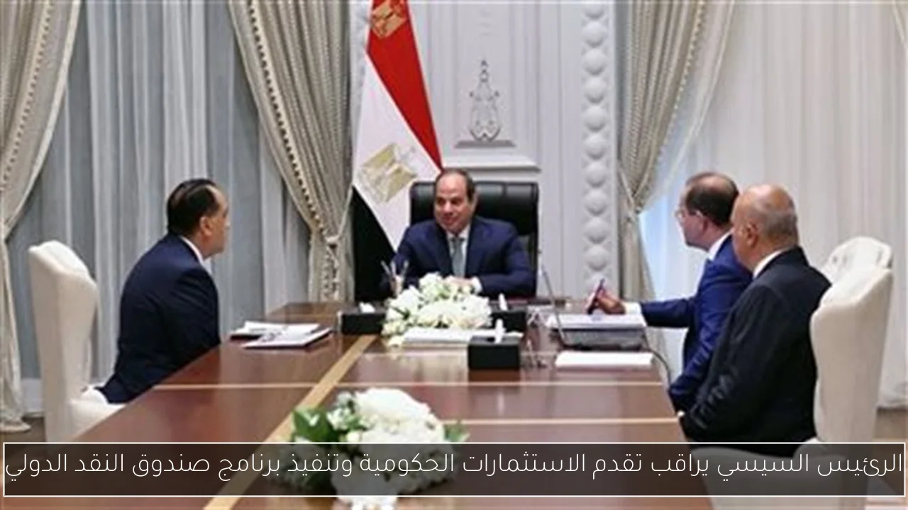 الرئيس السيسي يراقب تقدم الاستثمارات الحكومية وتنفيذ برنامج صندوق النقد الدولي