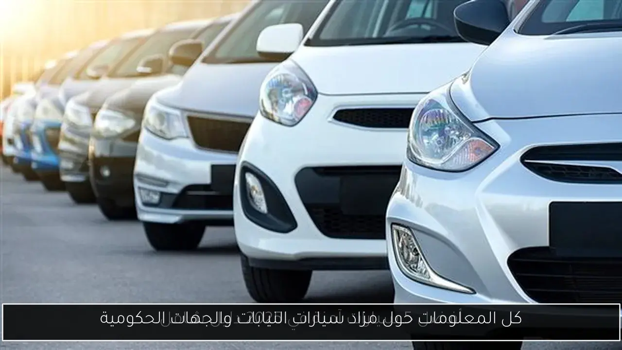 كل المعلومات حول مزاد سيارات النيابات والجهات الحكومية