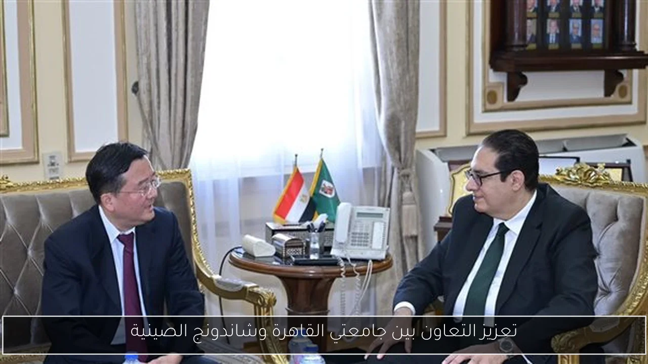 تعزيز التعاون بين جامعتي القاهرة وشاندونج الصينية