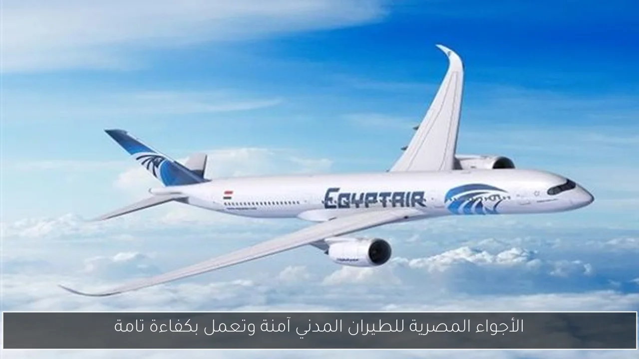 الأجواء المصرية للطيران المدني آمنة وتعمل بكفاءة تامة