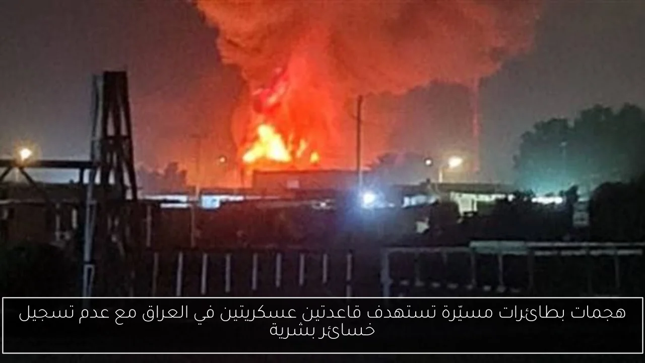 هجمات بطائرات مسيّرة تستهدف قاعدتين عسكريتين في العراق مع عدم تسجيل خسائر بشرية