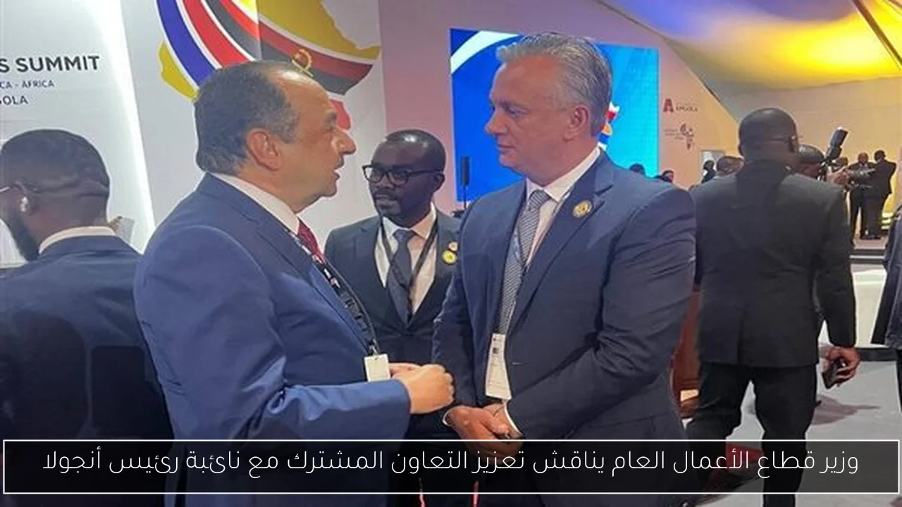 وزير قطاع الأعمال العام يناقش تعزيز التعاون المشترك مع نائبة رئيس أنجولا