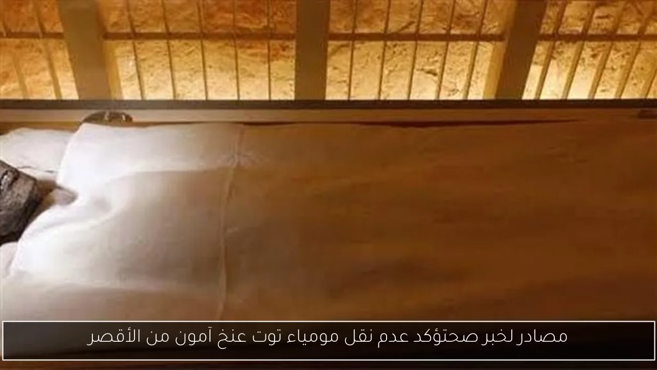 مصادر لخبر صحتؤكد عدم نقل مومياء توت عنخ آمون من الأقصر